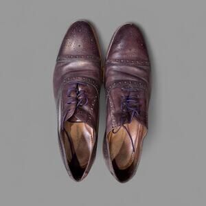 Johnston murphy embellished mens brown dress shoes size 13m